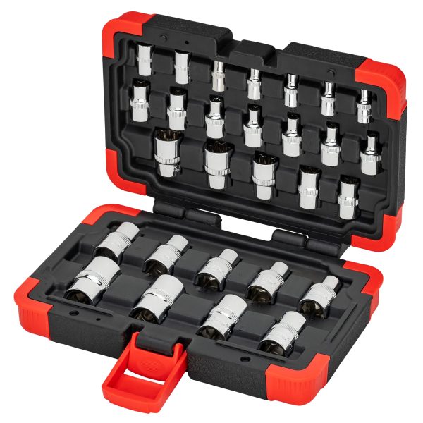 SET NASADNIH TORX GEDORA 1/4" 3/8" 1/2" 28 kom VIGOR