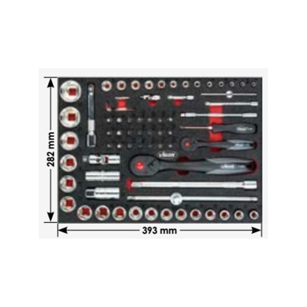 SET GEDORA 1/4, 1/2 U SUNDJERU 71 KOMAD